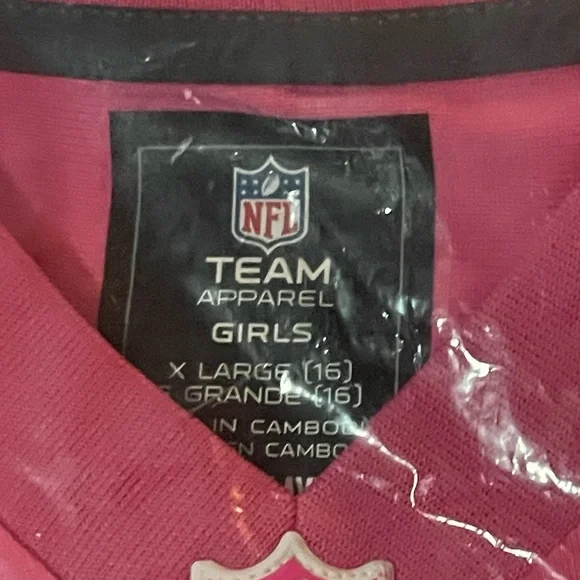 NFL Pink Girls Jersey - Picture 3 of 7